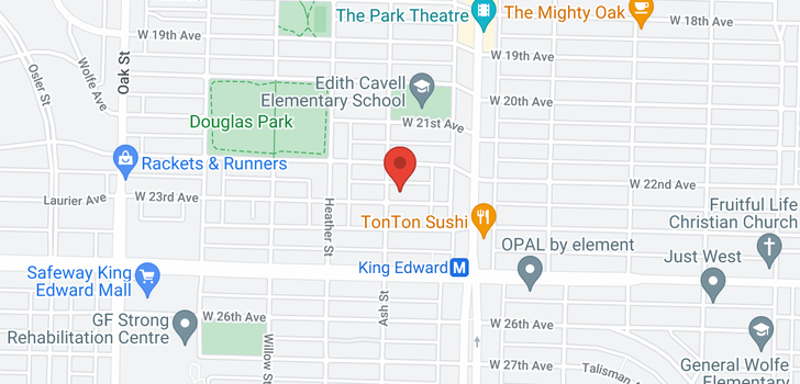 map of 591 W 23RD AVENUE